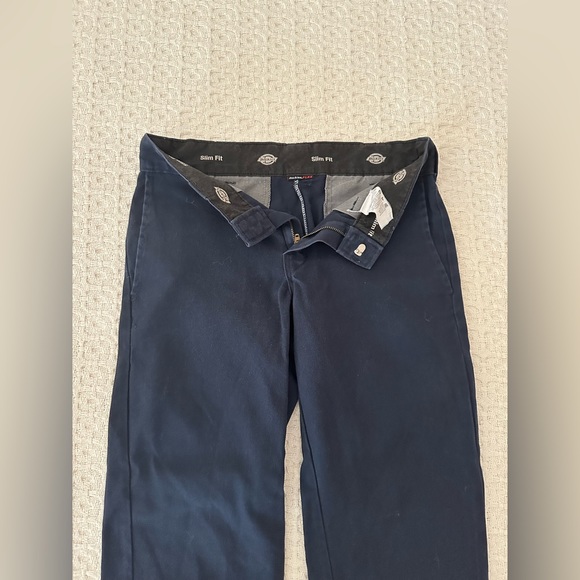 navy slim fit dickies - Picture 1 of 4